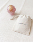 Rose Quartz Hamsa Sphere