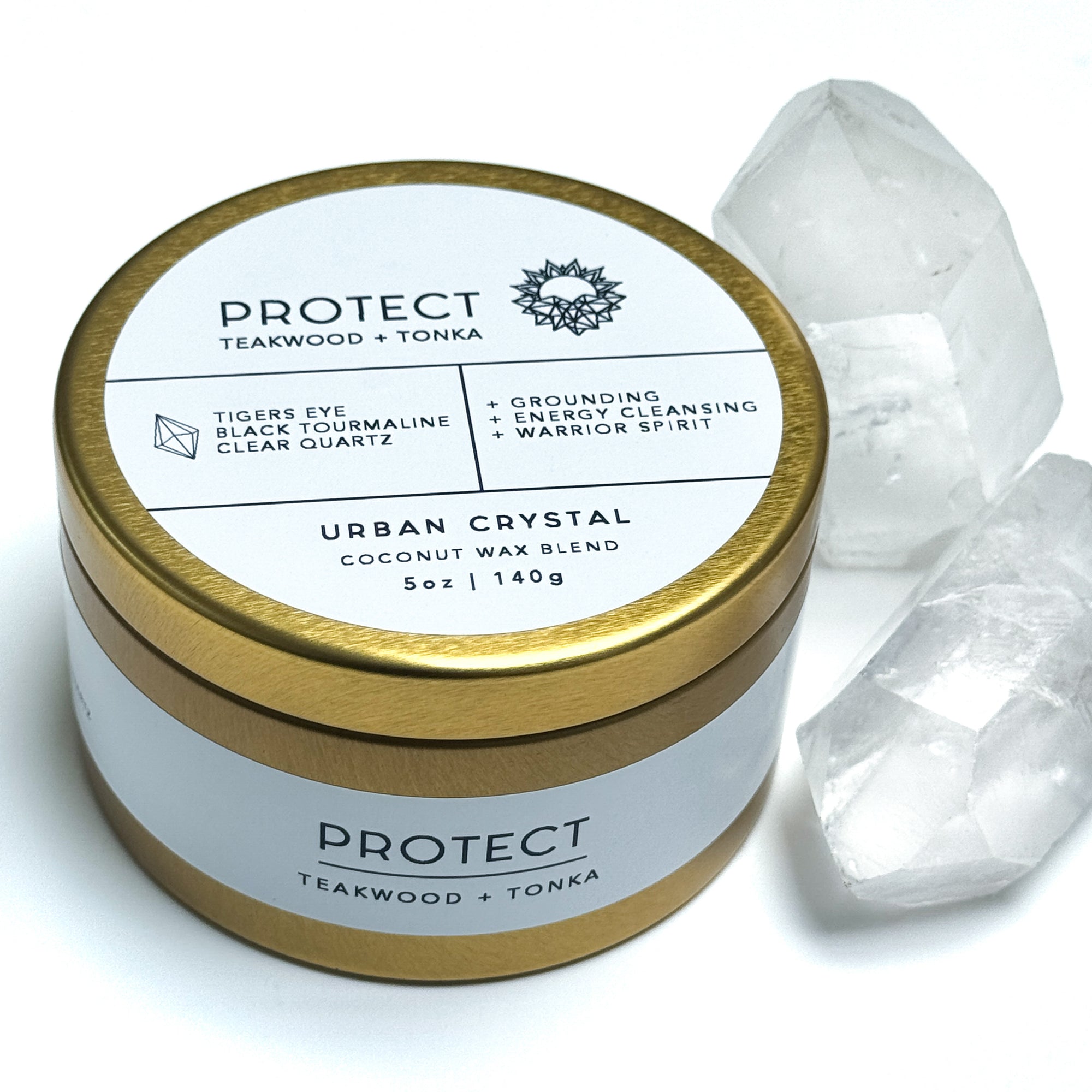 5oz Crystal Candle | Protect