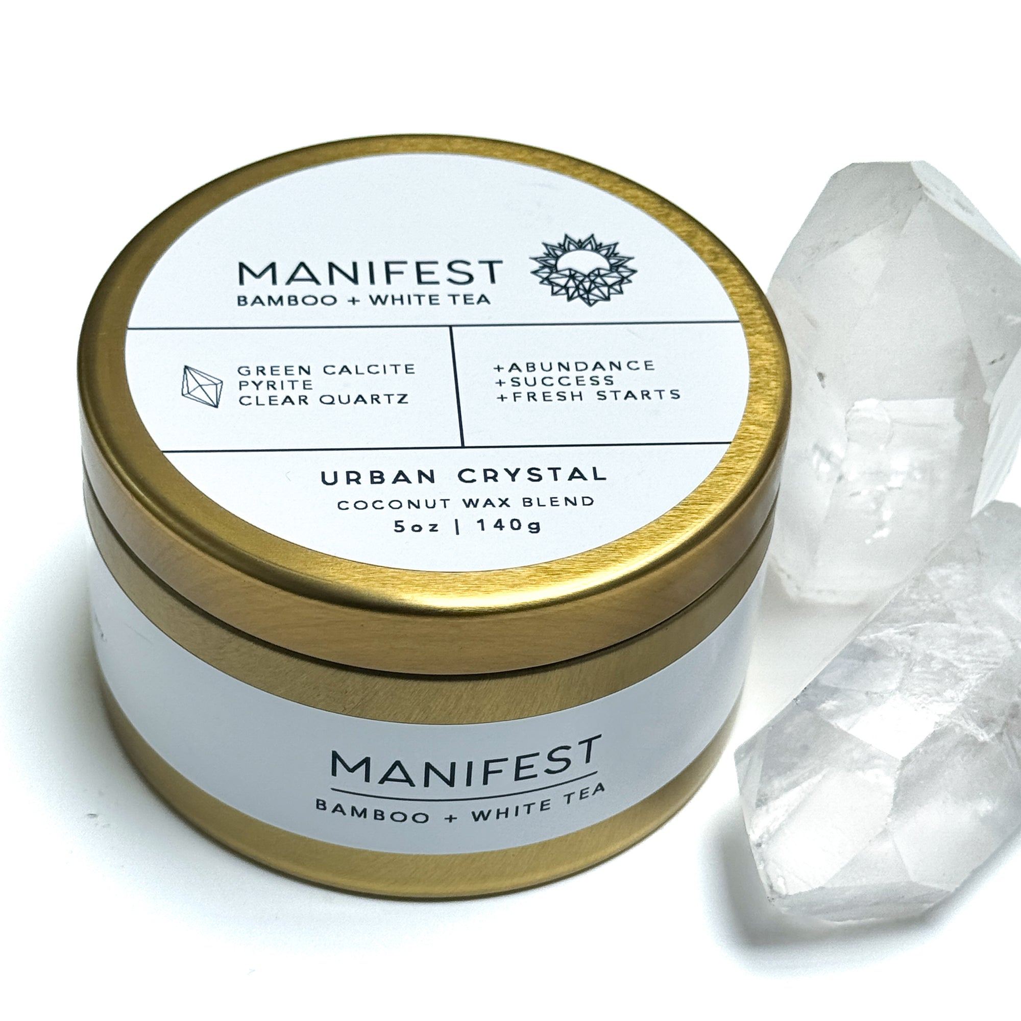 5oz Crystal Candle | Manifest