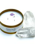 5oz Crystal Candle | Meditate