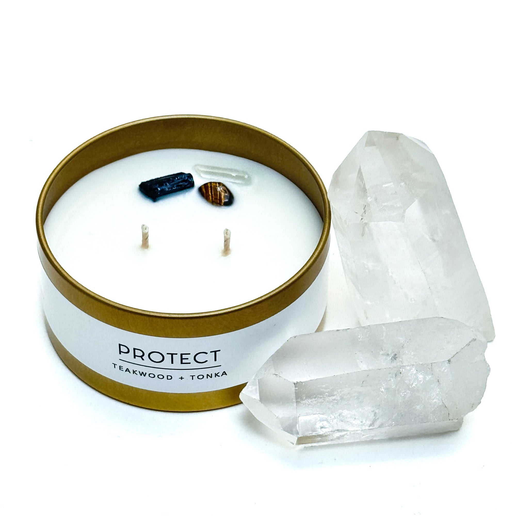 5oz Crystal Candle | Protect