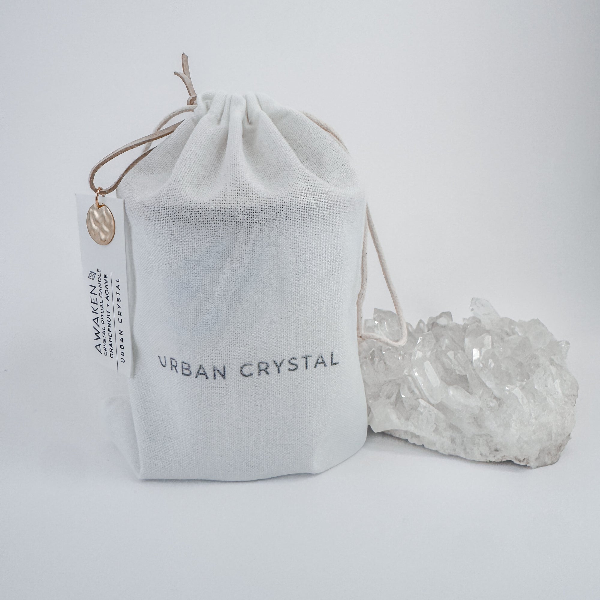 MANIFEST △ White Tea + Bamboo Crystal Ritual Candle