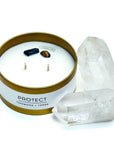 Protect △ Teakwood + Tonka Crystal Candle